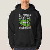 St Patricks Day Lips Shamrock St Patrick's Day Hoodie (Voorkant)