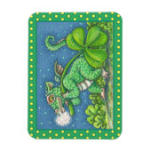 ST. PATRICK'S DAY LITTLE IRISH DRAGON FANTASY MAGNEET (Verticaal)