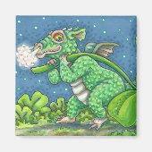 ST. PATRICK'S DAY LITTLE IRISH DRAGON FANTASY MAGNEET (Voorkant)