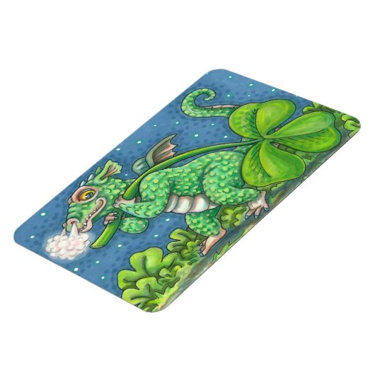 ST. PATRICK'S DAY LITTLE IRISH DRAGON FANTASY MAGNEET (Linkerzijde)