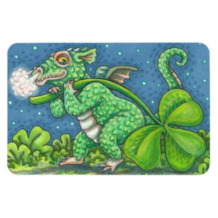ST. PATRICK'S DAY LITTLE IRISH DRAGON FANTASY MAGNEET