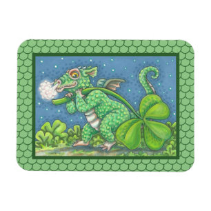 ST. PATRICK'S DAY LITTLE IRISH DRAGON SCALE MAGNET MAGNEET