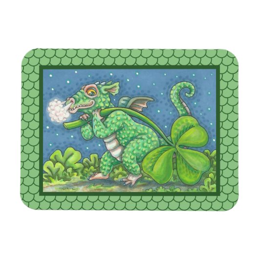 ST. PATRICK'S DAY LITTLE IRISH DRAGON SCALE MAGNET MAGNEET (Horizontaal)