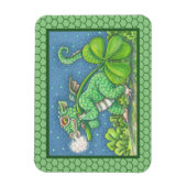ST. PATRICK'S DAY LITTLE IRISH DRAGON SCALE MAGNET MAGNEET (Verticaal)