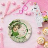 St Patrick's Day Little Irish Girl Papieren Bordje (Feest)