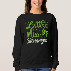 St Patricks Day Little Miss Shenanigans Women Girl Trui