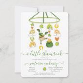 St. Patrick's Day Little Shamrock Baby shower Kaart (Voorkant)
