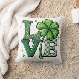St. Patrick's Day Love Clipart Clower Kussen