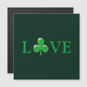 St. Patrick's Day Love Clover Shamrock Magnet (Voorkant / Achterkant)
