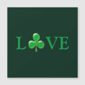 St. Patrick's Day Love Clover Shamrock Magnet (Voorkant)