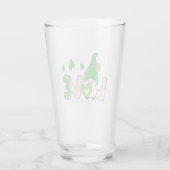St Patrick's Day Love Gnome Glas (Achterkant)