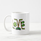 St Patricks Day Love Ice Hockey Saint Paddys Man B Koffiemok (Links)