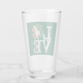 St Patricks Day Love Lucky Irish Shamrock Green Glas (Achterkant)