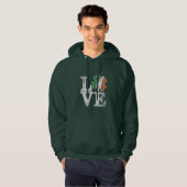 St Patricks Day Love Lucky Irish Shamrock Green Hoodie (Voorkant volledig)