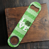 St. Patricks Day LOVE met shamrock Speed Flessenopener