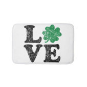 St Patrick's Day LOVE Shamrock Irish Badmat (Voorkant)