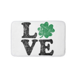 St Patrick's Day LOVE Shamrock Irish Badmat