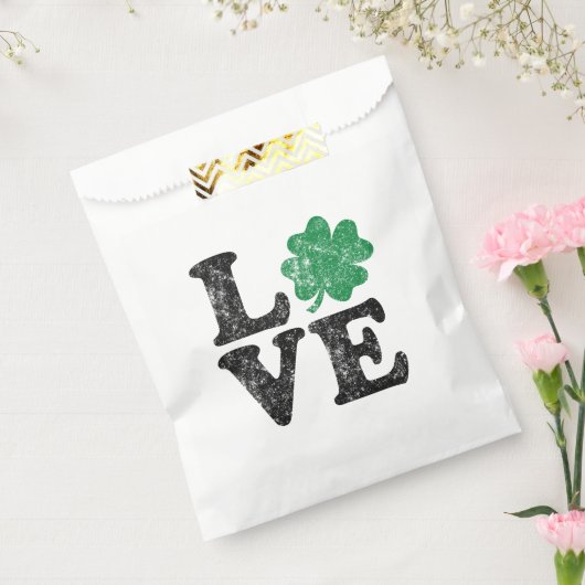 St Patrick's Day LOVE Shamrock Irish Bedankzakje (Gezegeld)