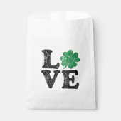 St Patrick's Day LOVE Shamrock Irish Bedankzakje (Voorkant)