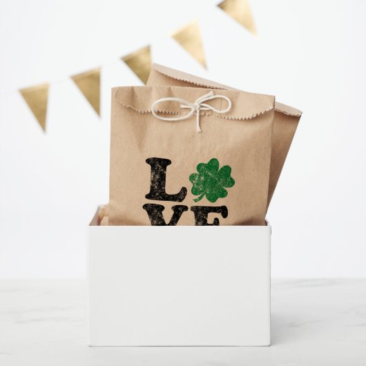 St Patrick's Day LOVE Shamrock Irish Bedankzakje (Feest)