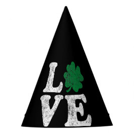 St Patrick's Day LOVE Shamrock Irish Feesthoedjes