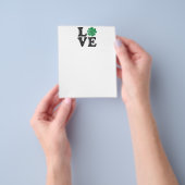 St Patrick's Day LOVE Shamrock Irish Flyer (Hand)