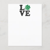 St Patrick's Day LOVE Shamrock Irish Flyer (Voorkant)