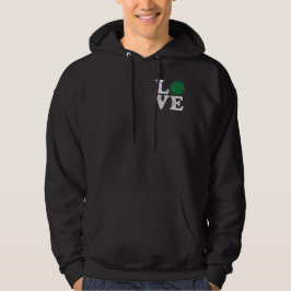 St Patrick's Day LOVE Shamrock Irish Hoodie