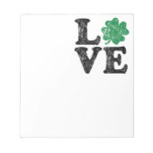 St Patrick's Day LOVE Shamrock Irish Notitieblok (Voorkant)