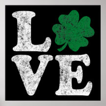 St Patrick's Day LOVE Shamrock Irish