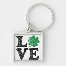 St Patrick's Day LOVE Shamrock Irish Sleutelhanger