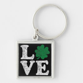 St Patrick's Day LOVE Shamrock Irish Sleutelhanger