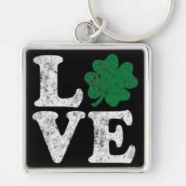 St Patrick's Day LOVE Shamrock Irish Sleutelhanger