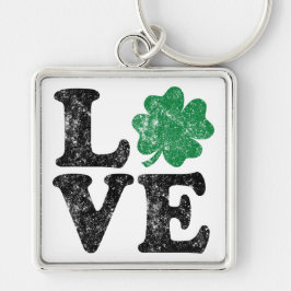 St Patrick's Day LOVE Shamrock Irish Sleutelhanger