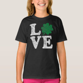 St Patrick's Day LOVE Shamrock Irish T-shirt