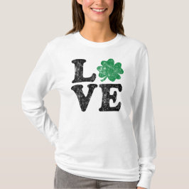 St Patrick's Day LOVE Shamrock Irish T-shirt