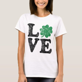St Patrick's Day LOVE Shamrock Irish T-shirt