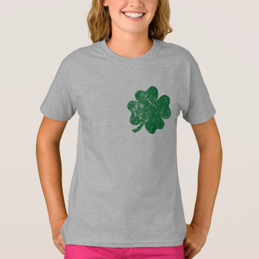 St Patrick's Day LOVE Shamrock Irish T-shirt (Voorkant)