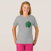 St Patrick's Day LOVE Shamrock Irish T-shirt (Voorkant volledig)