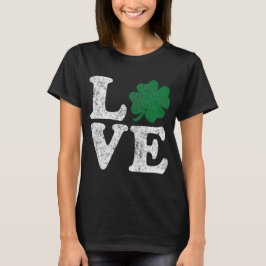 St Patrick's Day LOVE Shamrock Irish T-shirt