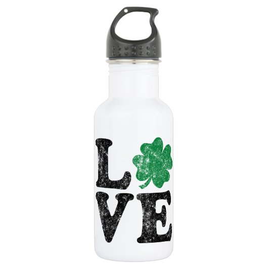 St Patrick's Day LOVE Shamrock Irish Waterfles (Voorkant)