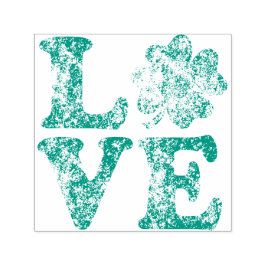 St Patrick's Day LOVE Shamrock Irish Zelfinktende Stempel