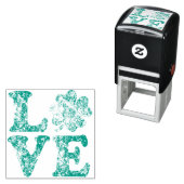 St Patrick's Day LOVE Shamrock Irish Zelfinktende Stempel (In situ)