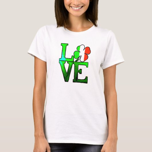 St. Patrick's Day LOVE - T-shirt (Voorkant)