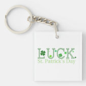 St. Patrick's Day Luck Acrylic Sleutelhanger (Voorkant)