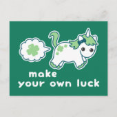St Patrick's Day Luck Farting Unicorn Briefkaart (Voorkant)
