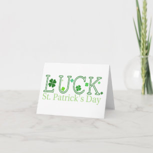 St. Patrick's Day Luck Note Kaart