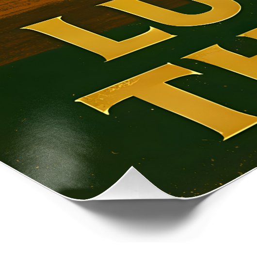 St. Patrick's Day Luck Of The Irish Clover Martini Perfect Poster (Hoek)