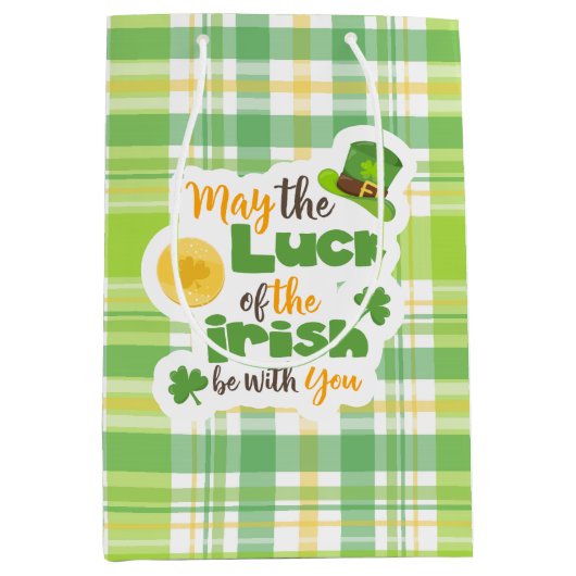 St Patrick's Day Luck of the Irish Play Medium Cadeauzakje (Voorkant)