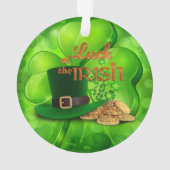 St. Patrick's Day - "Luck of the Irish" - Shamrock Ornament (achterkant)